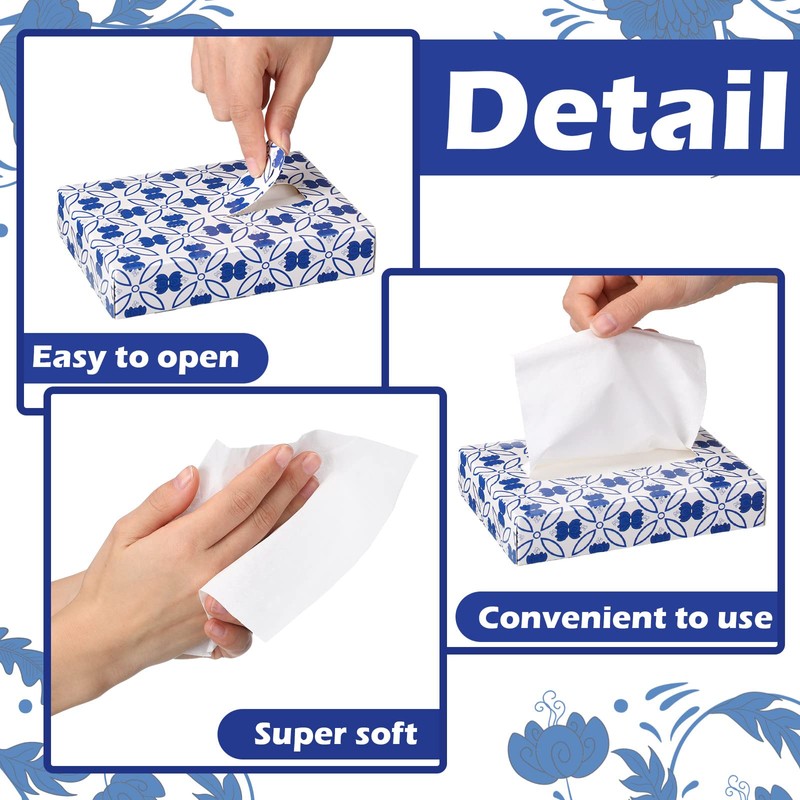 Yinder 24 Packs 960 Sheets Tissue Cube Car Facial Boxes