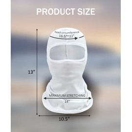 bylikeho Balaclava Face Mask Men,Car Accessories Ski Mask for Women,Face Mask for Cold Weather,Winter Face Mask Breathable Stretchable Face Cover for Motorcycle Riding,Snowboarding (White)