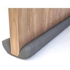 Door Draft Excluder Black Draft Excluder for Doors Adjustable Double Sided Door Noise Blocker 37 Inches Breeze Blocker Thicker Door Draft (Black-1)