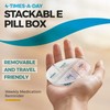 MEDca Weekly Pill Organizer, 1 Dispenser, 7 Stackable Compartments Four