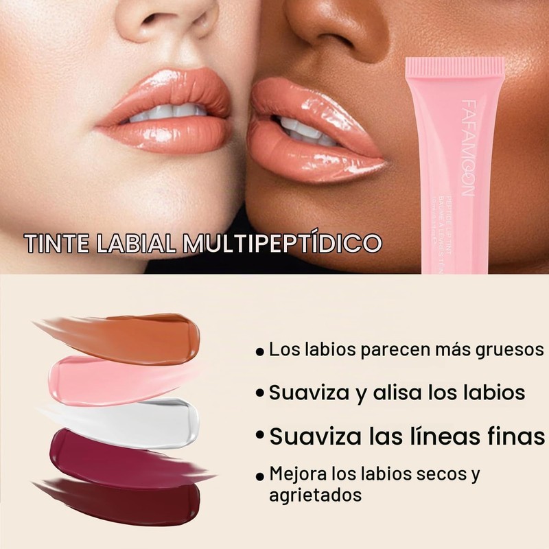 Peptide Glaze Tinted Lip, Bálsamo Labial Hidratante con Vit E