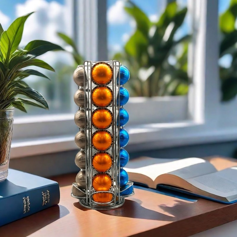 Wrobic Vertuo Pod Holder Carousel Stand for 35 Nespresso Vertuo