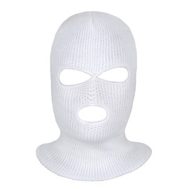 SATINIOR 3-Hole Knitted Full Face Cover Ski Mask, Adult Winter Balaclava Warm Knit Full Face Mask for Outdoor Sports