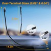 LQYLMY 14.7" RJ11 Radar Detector Mirror Wire Power Cord Hardwire