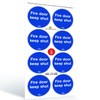SAFETYKING® 8 x Fire Door Keep Shut Stickers 78mm Diameter