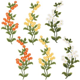 GORGECRAFT 3 Pairs Green Leaves Floral Iron on Patches Leaves Vine Lace Applique Forest Leaf Flower Patches Embroidered Trim Daisy Sewing Applique Crafts for Costume Clothing DIY Craft Project