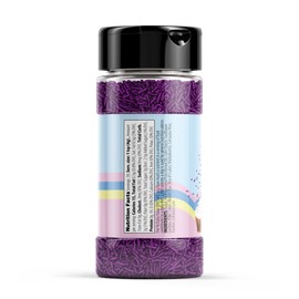 Unpretentious Purple Sprinkles, 5.6 oz, Vibrant & Colorful, Decorative & Fun Topping for Baking