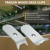 SAQXK 48pcs Trailer Floor Hold Down Clips Plated Steel Bearclaw