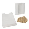 50PCS Bread Bag Kraft Paper Transparent Window Baked Food Packaging