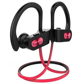 Bluetooth Kopfhörer, Kopfhörer Sport In Ear mit 16 Stunden Spielzeit/ IPX7 Wasserdicht/Bass Stereo Sound, Sportkopfhörer mit Mikrofon für Joggen/Laufen