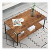 SENIG 2-Tier Coffee Table with Storage Shelf for Living Spaces,