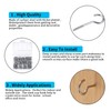 pzihao Pack of 115 Screw Hooks, Cup Hook Screw, Ceiling