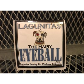 LAGUNITAS BREWING ~ RARE ~ The HAIRY EYEBALL Ale ~ Craft Beer Sign Sticker Tap