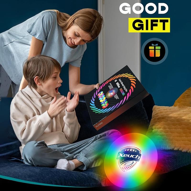 Disc golf,Glow Frisbee with 30 RGB LEDs, 16 Light Modes
