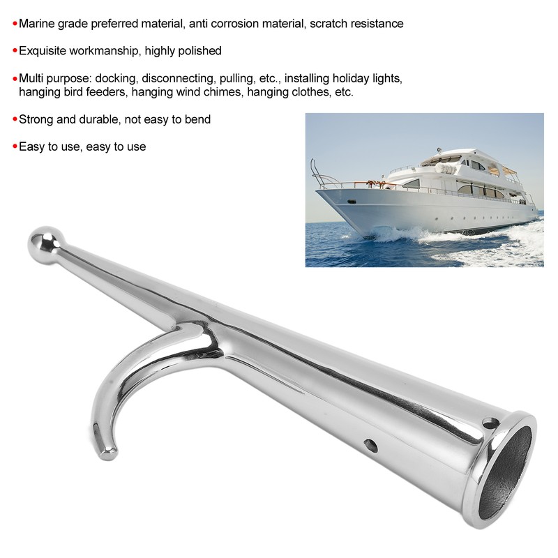 Boat Hook Floating Hook Unbreakable Rust Resistant Replacement Boat Hook