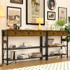 GRLEAF 47" Console Table with Outlets & USB Ports –