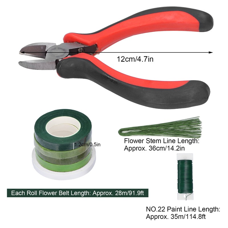 8Pcs set Flower Arrangement Kit Floral DoubleSided Tape Wire Cutter