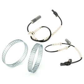 LST 2x ABS Sensor and ABS Ring Set Front Speed Sensor 48 Holes E81 E87 E90