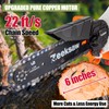ZEEKSAW Mini Chainsaw 6 Inch Cordless, Super Handheld Chainsaw with