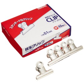 コクヨ 目玉クリップ 中 40個 クリ-J14