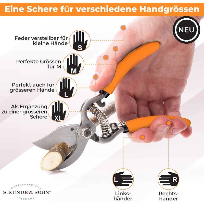 SKS 6 Tradition - Forged Secateurs - Pruning Shears &