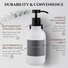 Shower Shampoo Dispenser Wall Mounted – 3 Refillable 16.9 oz