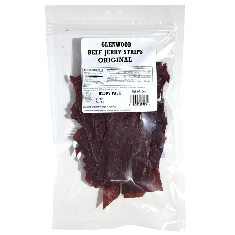 Glenwood Beef Jerky Tender Beef Jerky - Beef Jerky Strips