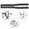 Zip Repair Set, Zinc Alloy Zipper Top Plug and Repair