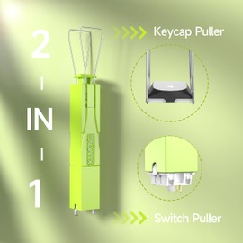 KEMOVE P10 2-in-1 Switch Puller Keycap Puller for Mechanical Keyboard, 304 Stainless Steel Key Switch Keycap Puller, Easily Remove and Replace Gaming Keyboard Switches and keycaps - Green