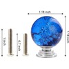 ANJUU 12 Pcs 30mm Round Shape Bubble Crystal Glass Cabinet