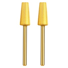 E Files Bits, JCMaster®2pcs Nail Drill Bits Set, 3/32" Universal Size, Professional Tungsten Nail Bits for Electric Nail Files, Durable Nail Bits for Acrylic Nails Gel Nails Down Removing Cuticle