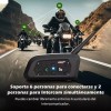 Ejeas Par De Intercomunicadores Para Cascos De Moto Ejeas V6