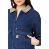 Carhartt Women's Relaxed Fit Denim Sherpa-Lined Jacket, Beech, Large