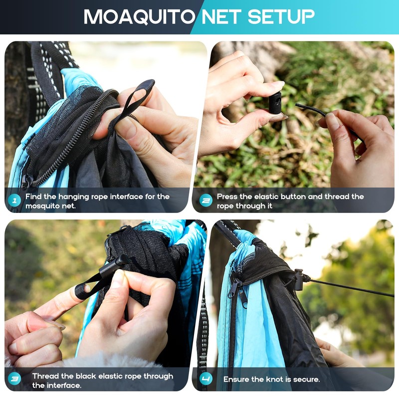 Camping Hammock Mosquito Net,Double & Single Portable Hammocks Hammocks with