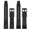 WOCCI 22mm Watch Strap, FKM Rubber Band, Quick Release, Black