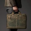 LEATHER VILLAGE 16" Leather Laptop Messenger Briefcase Bag for Men-Leather