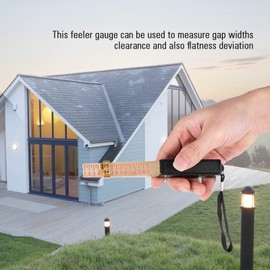 Taper Gauge, Universal Standard Gap Welding Wedge Feeler House Engineering Flatness Shaped Hole Measure Tool Aperture Scale Stepped Pipe Inspection Measuring Ruler for Width Thickness (Accuracy 0.2mm)