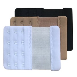 Chanie Women Pack of 3 Soft Comfortable 4 Hooks Bra Extender