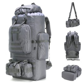 King'sGuard 100L Camping Hiking Backpack Molle Rucksack Military Camping Backpacking Daypack