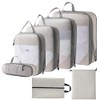 CNYAO Compression Packing Cubes,7 Pcs Travel Organizer Cubes Storage Bags