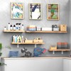 White Floating Shelf Bracket 12 Inch, 6 Pack Heavy Duty