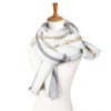Superora Women's Scarf XXL Shoulder Scarf Checked Blanket Scarf Cuddly