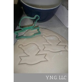 ELF FACE OUTLINE WITH BANNER SANTA HELPER CHRISTMAS SPECIAL OCCASION COOKIE CUTTER BAKING TOOL 3D PRINTED MADE IN USA PR3033