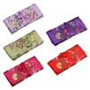 SOFEA Oriental Silk Jewellery Roll Wrap Jewelry Pouch Organizer Travel