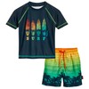 Playshoes Boys 2-Piece Rash Guard Set, SURF, 110 - 116