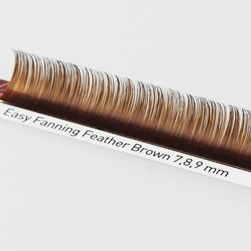 BL Lash Easy Fanning Feather Brown Lash Extension Eyelashes B