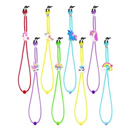 YETOOME 8 Pcs Kids Glasses Strap Unicorn Rainbow Anti-slip Eyeglass Straps Adjuster Stretchy Sunglass Strap for Boys Girls