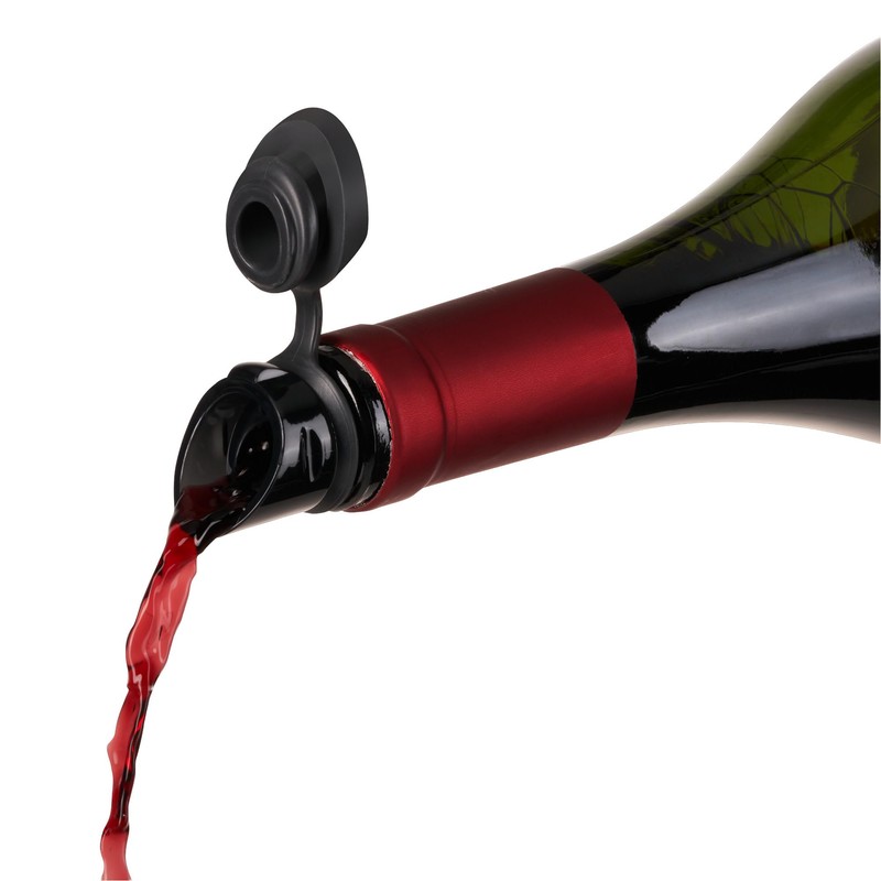 Innovine Wine Aerator Pourer with Built In Stopper, Tilt Design