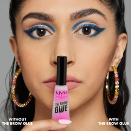NYX Professional Makeup Brow Glue, Instant Brow Styler, For Eyebrows Laminated, Twin Pack, Transparent