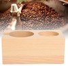 Wooden Coffee Tamper Station Stable Prevent Slip Coffee Tamper Holder